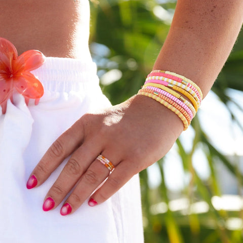 Warm Breeze Stretch Bracelet Set of 8