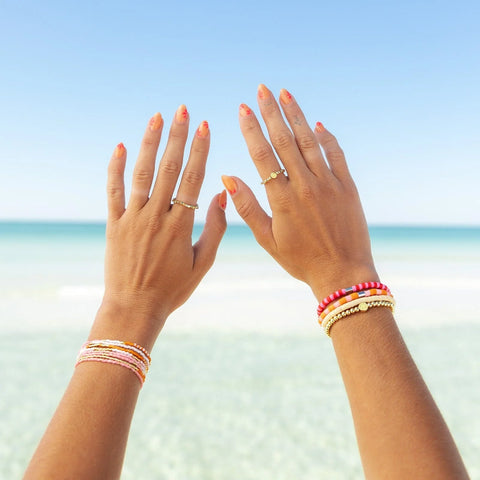 Cafecito Seascape Stretch Bracelet