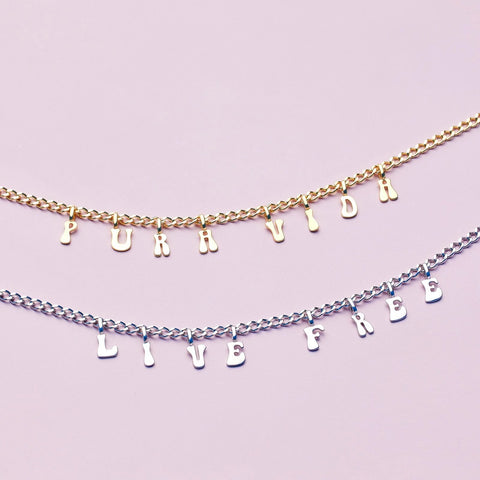 Harper Retro Alphabet Charm