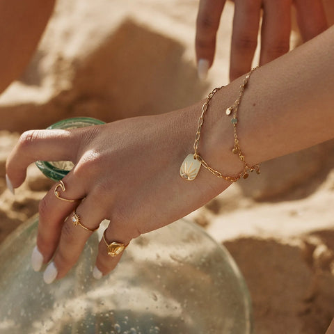 Sunshine Tag Chain Bracelet