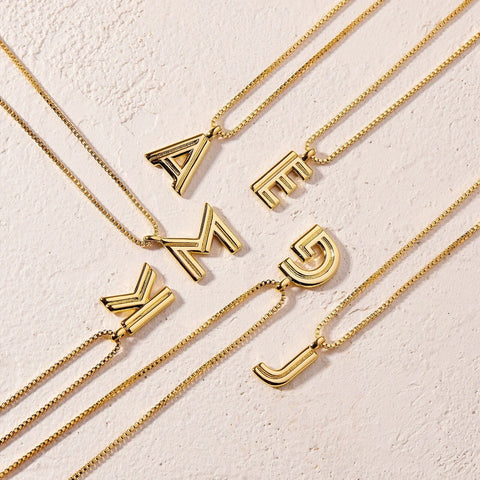Initial Pendant Necklace