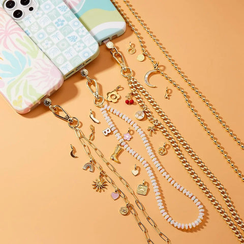 Flat Curb Chain Phone Chain