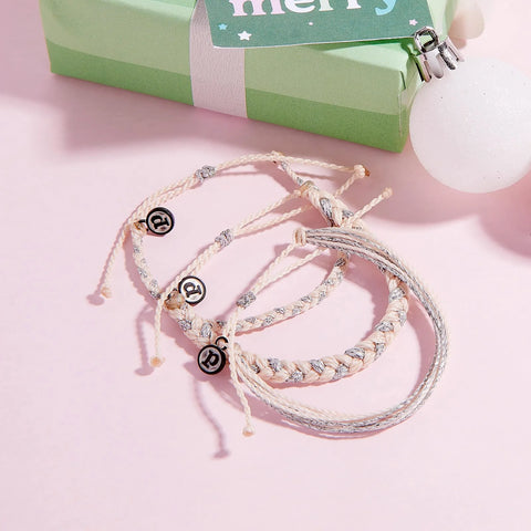 Snowfall Mini Braided Bracelet